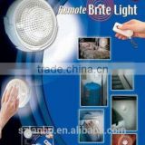 2016 hot 5 LED Wireless PIR Brite Light Bedside Lamp Remote Control