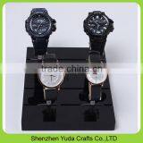 Glossy Black Painted Wooden Wrist Watches Display, MDF Watch Stand Holder thumbnail-2