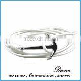 2016 Top Selling Simple Design Anchor Braided Leather Bracelet thumbnail-6