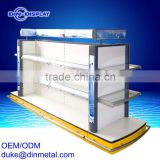 OEM/ODM supermarket single side display shelf made of cold rolling steel
