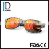 Modern Design German Fashion Women Square Red Lens Sunglasses thumbnail-6