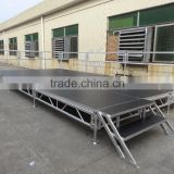 RK aluminum portable stage for sale with guard rail