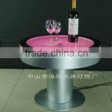 Beautiful Battery Driver Round Bar Table ,Fantastic LED Light and Water Bubble Moving Table thumbnail-4