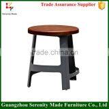 2016 Wholesale Replica Furniture Small Sitting Low Stool With Metal Legs