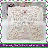 New Design Creative Printable Laser Cut Wedding Invitation Metal Card thumbnail-6