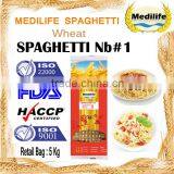 Long Pasta, Spaghetti Durum Wheat Semolina Flour,Long Pasta 5 Kg Bag. Spaghetti Nb#1. thumbnail-1