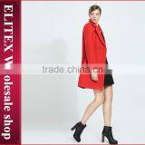 2015 Fashion Red Sexy Ladies Woven Wool Fabric For Winter Overcoat thumbnail-2