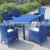 Высококачественная винтровая мебель для отелей. Внешняя ратановая обеденная стол и стулья thumbnail-2