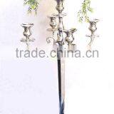 Handmade Wedding Table Centerpiece 5 Arms Candelabra With Flower Bowl For Decoration
