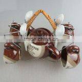 Stock Glazed Coffee Set With Spoon thumbnail-1
