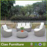 Leisure Garden Patio Rattan Furniture Sofa Set thumbnail-3