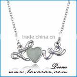Hot Selling Women Jewelry Luminous Love Style Glowing Heart Necklace thumbnail-3