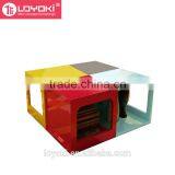 New Design Colorful Wood Sofa Side Table Multifunction Assembly Cube Bookshelf High Quality Glossy MDF Wood Coffee Table thumbnail-6