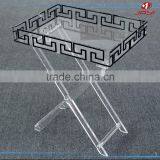 Best Selling Acrylic Folding Tray/ Lucite Acrylic Snack Tray thumbnail-3