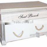 Vintage Brown Rack & 4 Key Holder Hooks Storage Shabby Chic Wall Mounted thumbnail-3