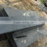 Black Stone Tiles Antique Black Basalt Stair Step Black Basalt Flooring Tile thumbnail-5