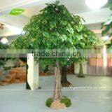 Artificial Ficus Tree Outdoor Large Green Leaf Plants 10ft High for Hotel Restaurant Garden Decoration thumbnail-2
