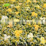 GNW 2016 Hot-selling 6.5ft Wedding Flower Wall Backdrop With Sil Rose for Wedding Stage Decoration