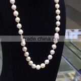 11-12mm White Eaison Pearl With 14K Gold Clasp Necklace thumbnail-2