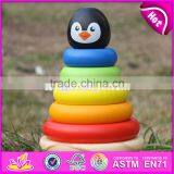 Girl Rainbow Stacker Wooden Educational Toys for Toddlers W13D135-S thumbnail-2