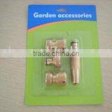 Solid Brass 1/2" 5/8" 3/4" 1" Barb End 100% Leaking Test Hose Connector thumbnail-1