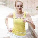 Cotton Spandex Blend Sports Tank Top Women Sportswear Gym Singlet Ladies Tank Top thumbnail-3