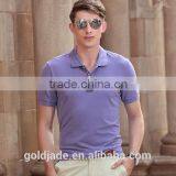 2016 New Design Turndown Collar Anti-UV Quick Dry Shirt Plain Color Man Polo T-shirt thumbnail-5