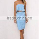 2016 New Sexi Crop Top and Full Length Panty Set thumbnail-2