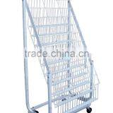 Book Rack Wire Grid Display Stand Magazine Rack thumbnail-3