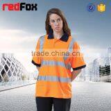 Red Safety T-shirt Safety Yellow T-shirts Safety Reflective T-shirt/polo thumbnail-1