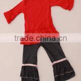 2014 Hot Sale Cute Baby Christmas Outfits Girls Thanksgiving Outfit thumbnail-1
