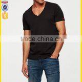 Cheapest Good Quality V-neck Men's Plain Cotton t Shirt thumbnail-1
