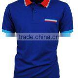 Custom Logo Brand Different Color Collar and Cuff Polo Shirt thumbnail-4