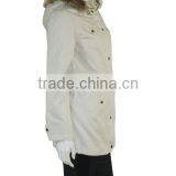 2014 Newest Ladies White Long Duster Coat thumbnail-3