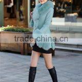 New Fashion Winter Jacket Women Luxurious Fake Fox Fur Collar Long Leather Jacket PU Slim Parkas For Women Coat Ladies Down thumbnail-5