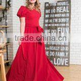 Mom And Daughter Dress Matching Women Maxi Size Gown Girls Party Dresses thumbnail-2