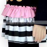 New Design 3pcs Children Clothing Set Ruffle Compression Long Sleeve Edible Fungus Shirt and Pant Gilr Short Layered Set thumbnail-5