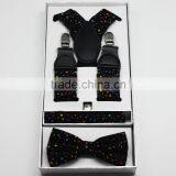 High Quality Bow Tie With Hanky and Suspenders Gift Box Sets thumbnail-1