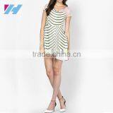 New Fashion Ladies Sleeveless Georgette Dress Patterns Mini Shift Dress thumbnail-4