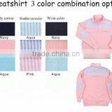 Quarter Zip Pink Monogrammed Seersucker Pullover Sweatshirt thumbnail-3