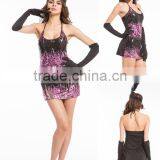 Ladies Devil Sexy Bat Super Woman Halloween Fancy Dress Costume 89104 thumbnail-2
