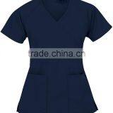 Women's Hospital Mock Wrap Scrub Top thumbnail-4