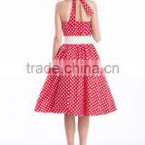 Women's Vintage Rockabilly Swing 1950's Evening Party Dress With Belt thumbnail-6
