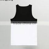 High Quality Cotton Tank Top Stitching Fashionvest, Wholesale Custom Tank Top in Guangzhou thumbnail-2