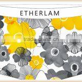 Yellow Purple Flying Flowers Shape Digital Pirnt 88% Polyester 12% Spandex Brand Popular Men Underwear Sexy