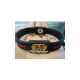 3D Embossed Promotion Gift Energy Power Force Silicone Bracelet thumbnail-1