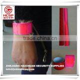 2015 New Style Hot Sale Cheap Custom Made Pink Pvc Reflective Wrist Strap