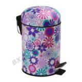 colorful powder coating dust bin pedal bin step bin dustbin