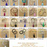XP-PN-1475 Yiwu Wholesale Wood Mala Beads Necklace Wooden Beads Tassel Necklace thumbnail-5