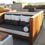 Hotel Contemporary Outdoor Furniture PE Rattan Sun Resistant Leisure